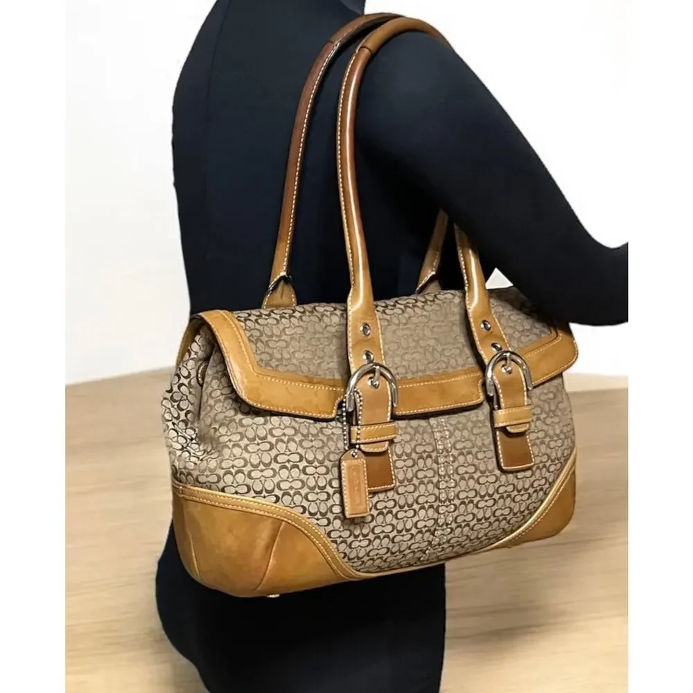 Vintage Coach 7080 Soho Mini Signature Satchel & 6319 Small Wristlet